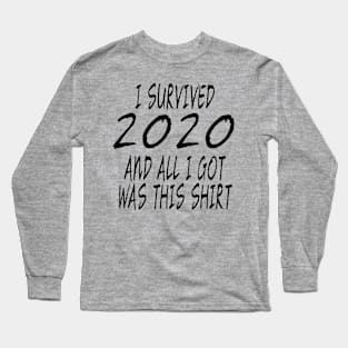 I Survived 2020 (Dark) Long Sleeve T-Shirt